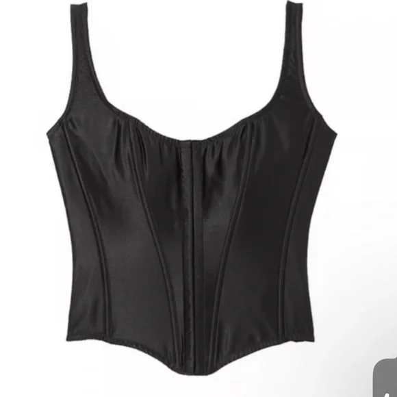 New! Victorias Secret Taylor swift black lace up corset top 45928